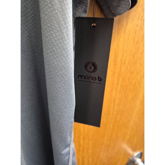 Mono B Mens Gray Performance Short Sleeve T-Shirt M - Picture 5 of 5